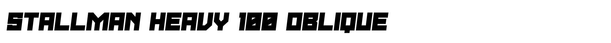 Stallman Heavy 100 Oblique image